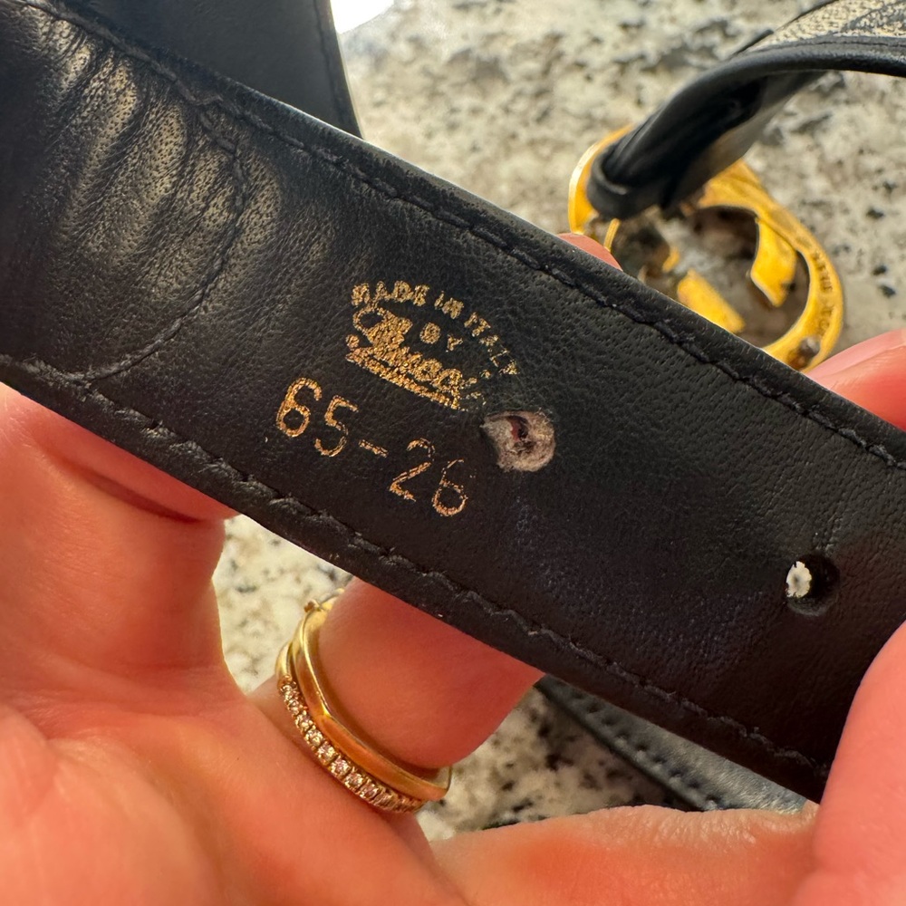 Vintage Gucci Leather Waist Belt - Picture 4 of 7